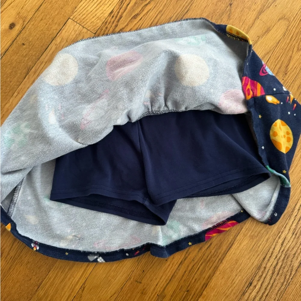 Gymboree Navy Space Print Skirt